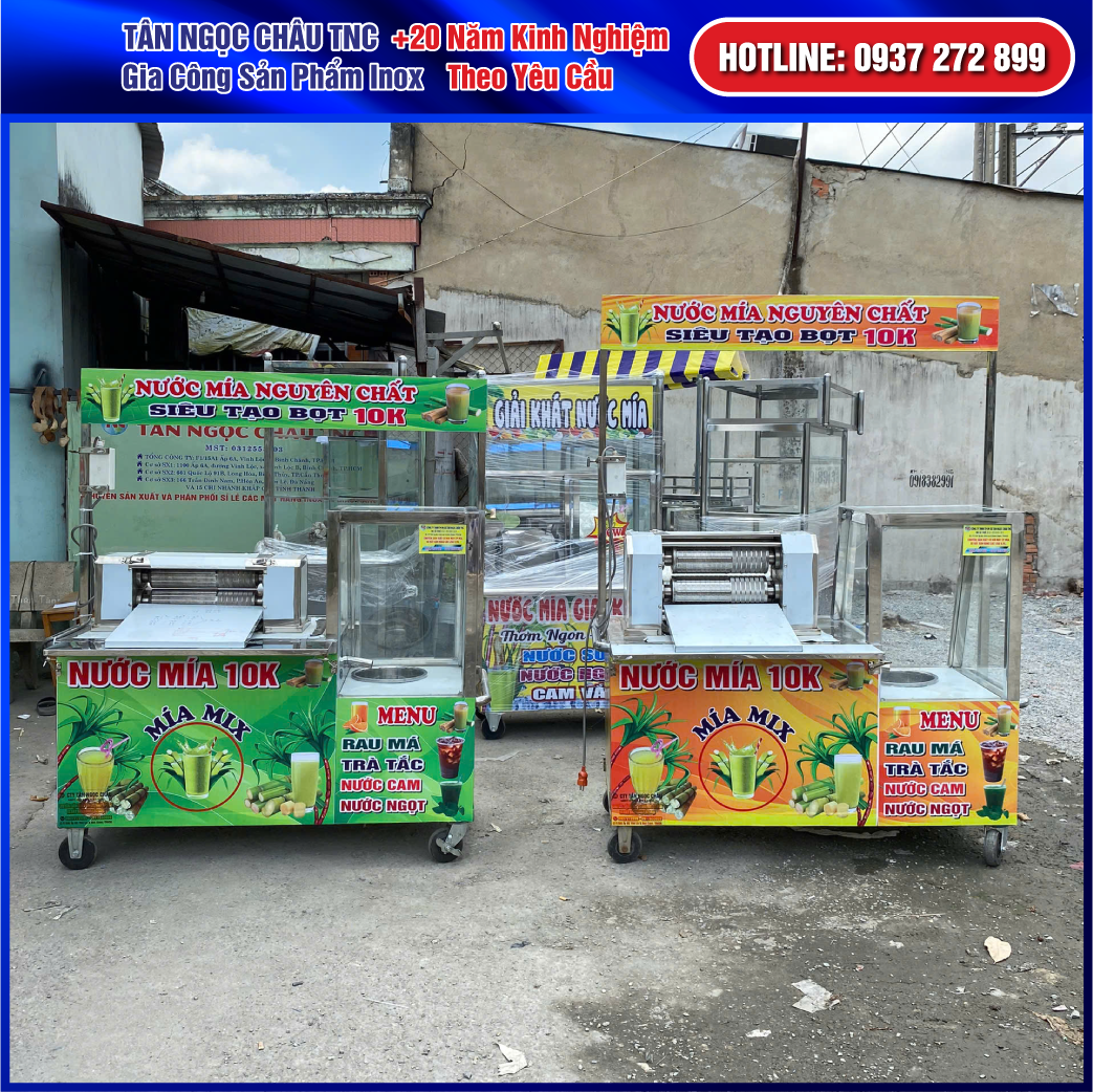 Xe Nước Mía 2 Lô Công Nghiệp Giá Tốt – Tư Vấn Và Giao Hàng Toàn Quốc